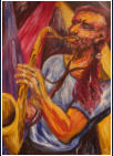 Der Saxophonspieler, 1990
